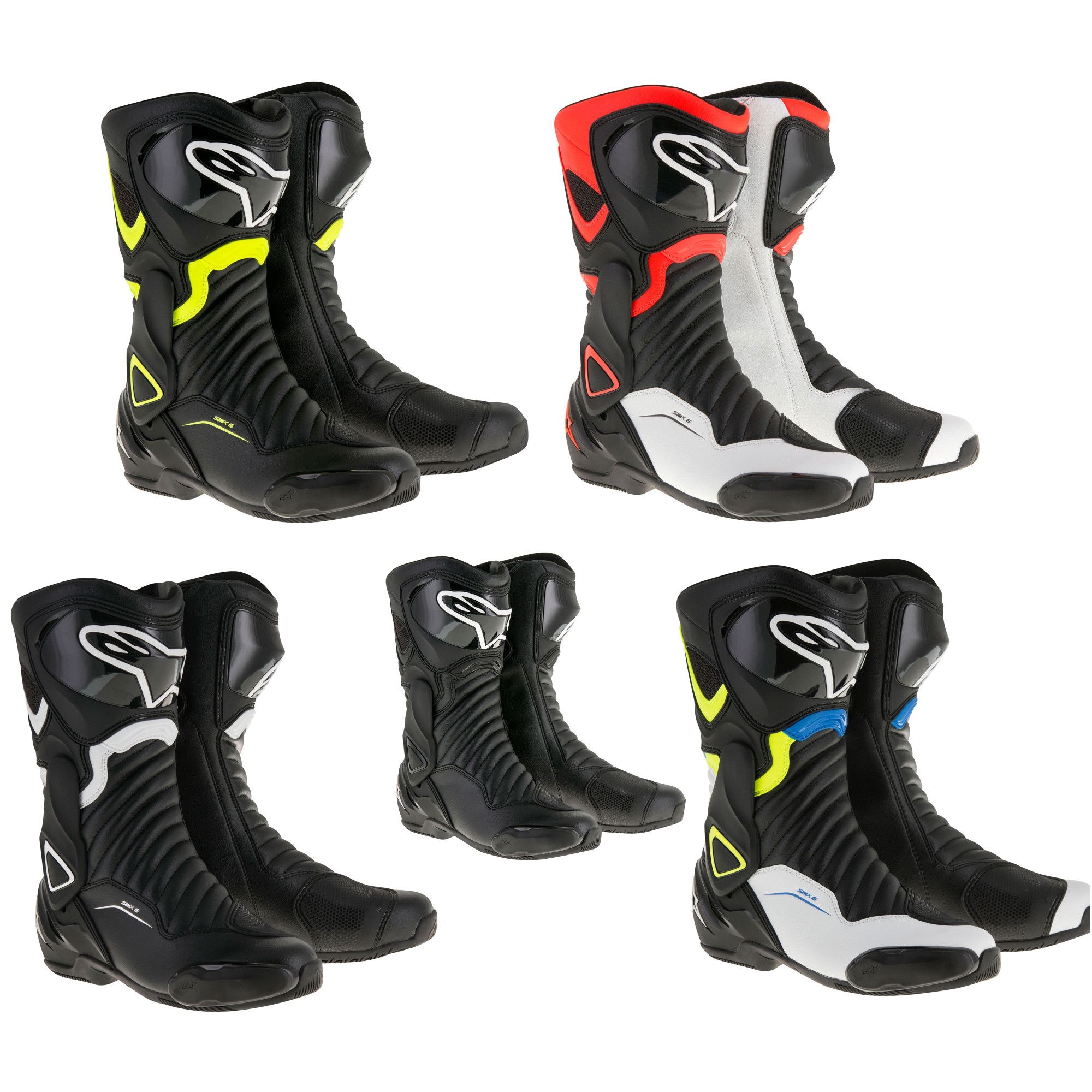 Alpinestars Motorcycle Bike Motorbike Biking SMX-6 V2 Road Riding Boots ...