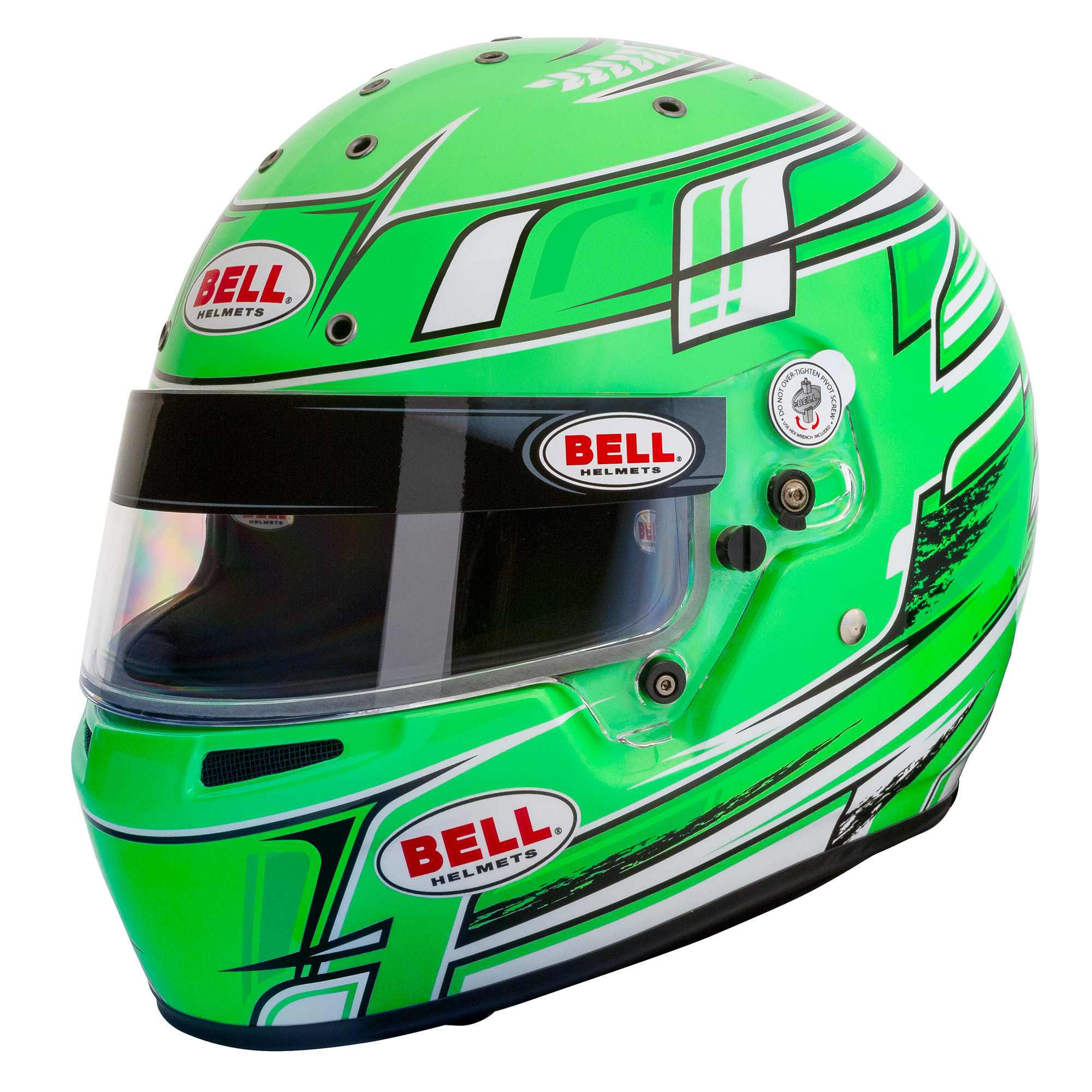 Casco da corsa Bell KC7-CMR Snell-FIA Go Kart Campione Verde