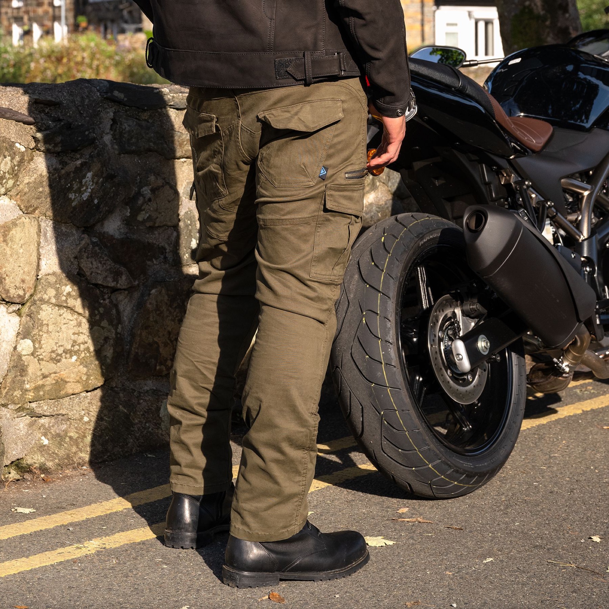 Merlin Route One Remy Cargo Reinforced Motorbike Jeans Trousers