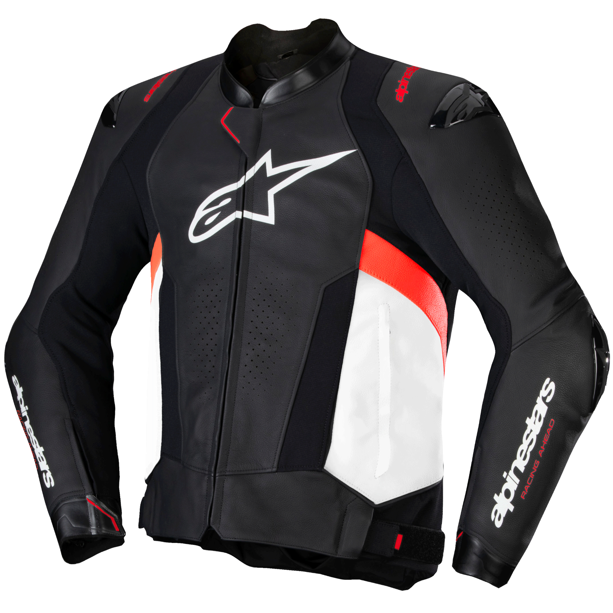 Alpinestars Missile V3 Leather Black White Fluro Red