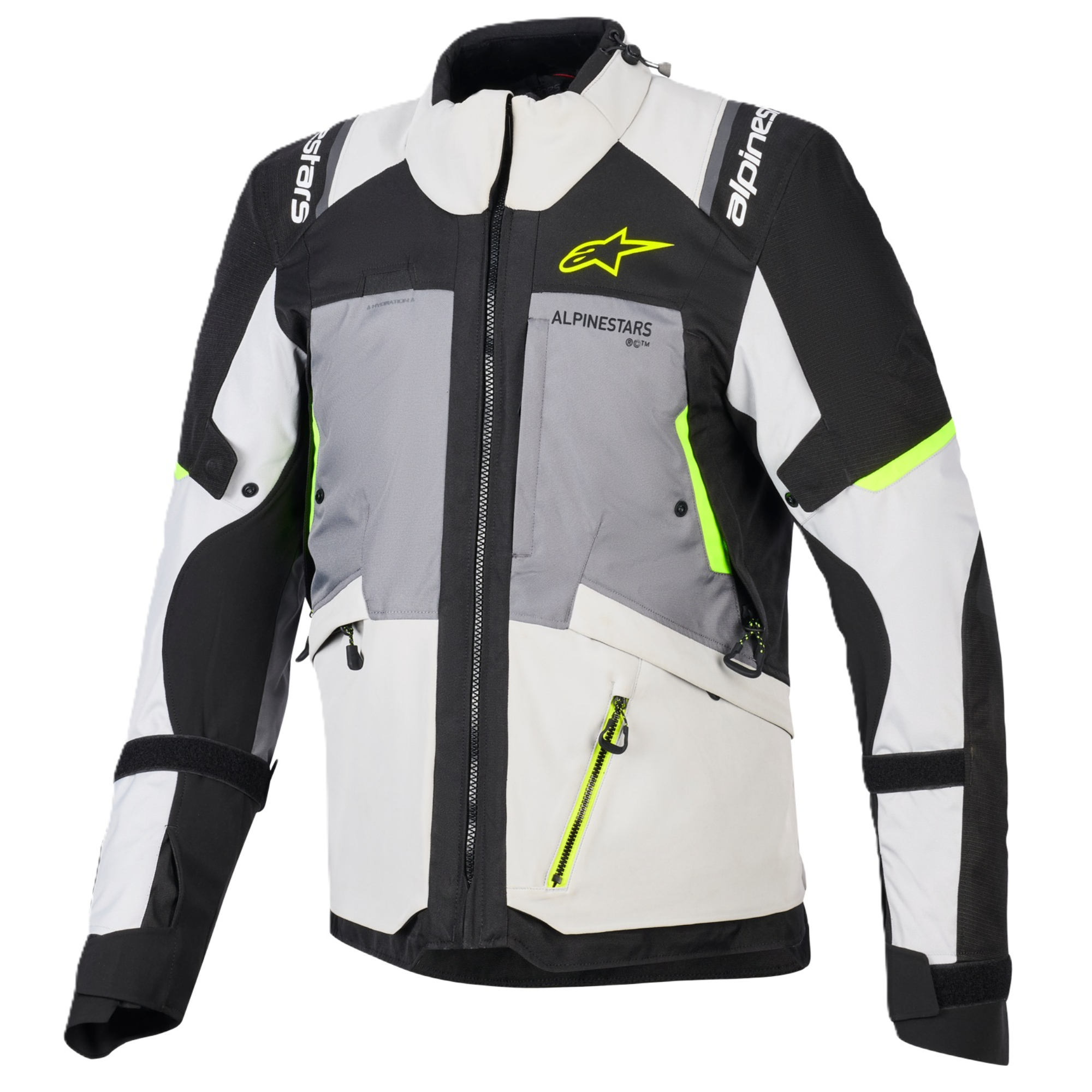 Alpinestars Andes V4 Drystar Dark Grey Ice Grey Black Fluo Yellow