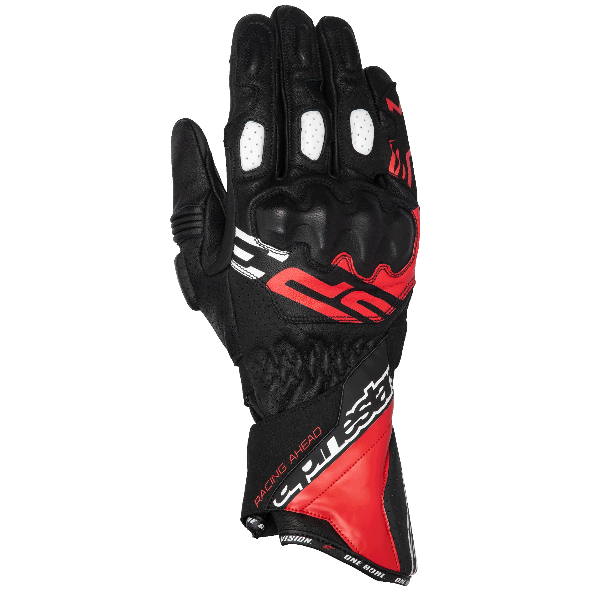 Alpinestars SP-3 Leather Black Bright Red White