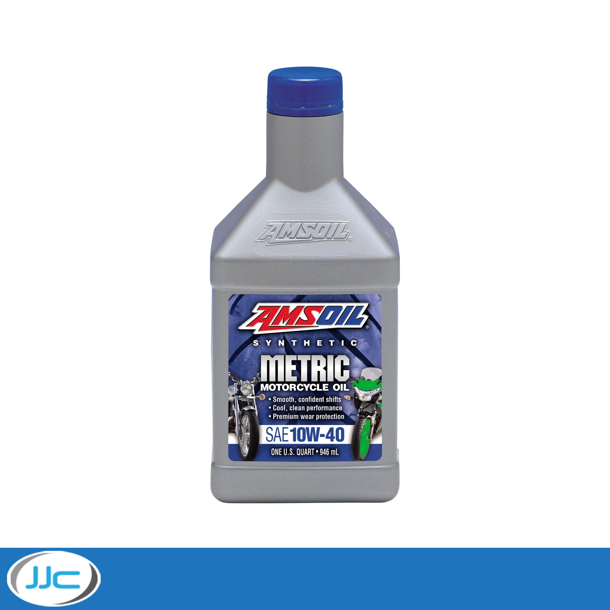Amsoil Synthetic Metric Motorcycle Bike Engine Oil 1 US Quart (946 mL)