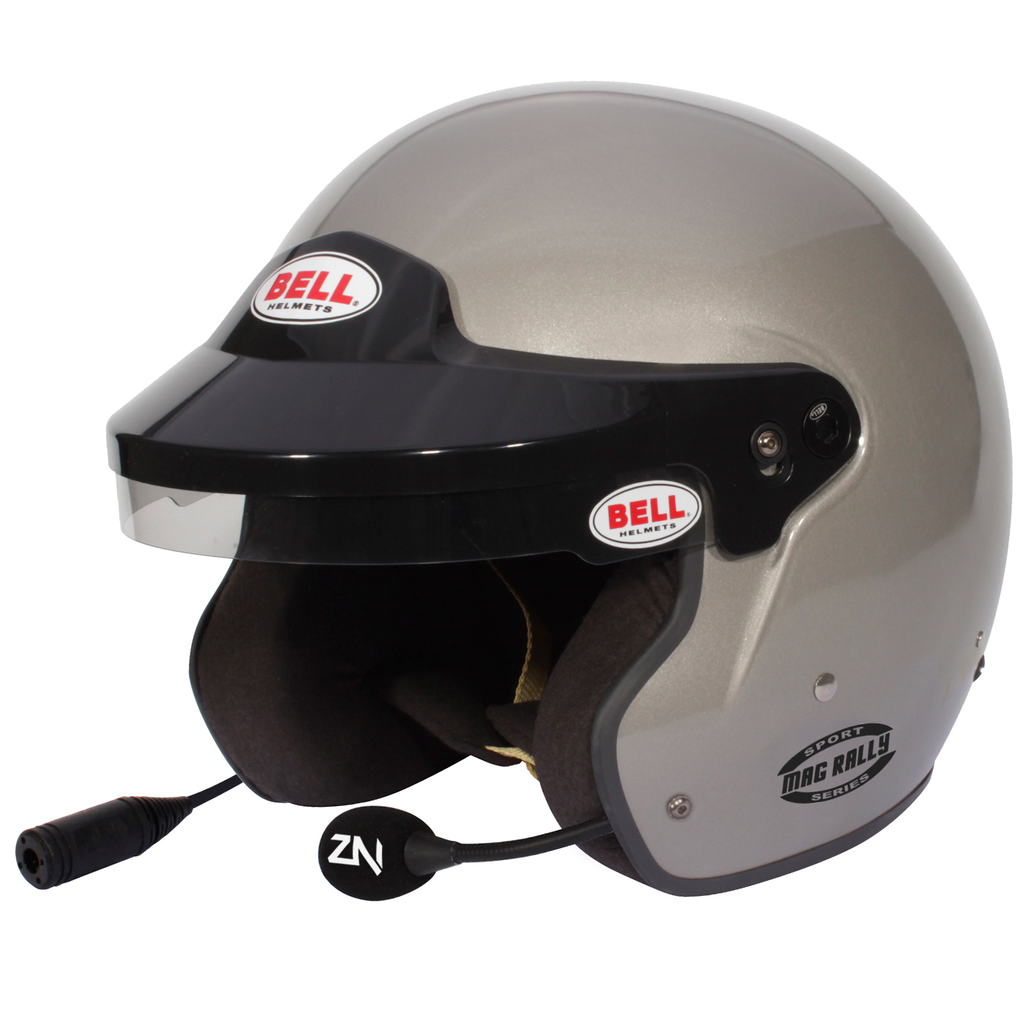 Bell Motorsport Mag Rally Helmet - Titanium Silver - FIA Approved | eBay