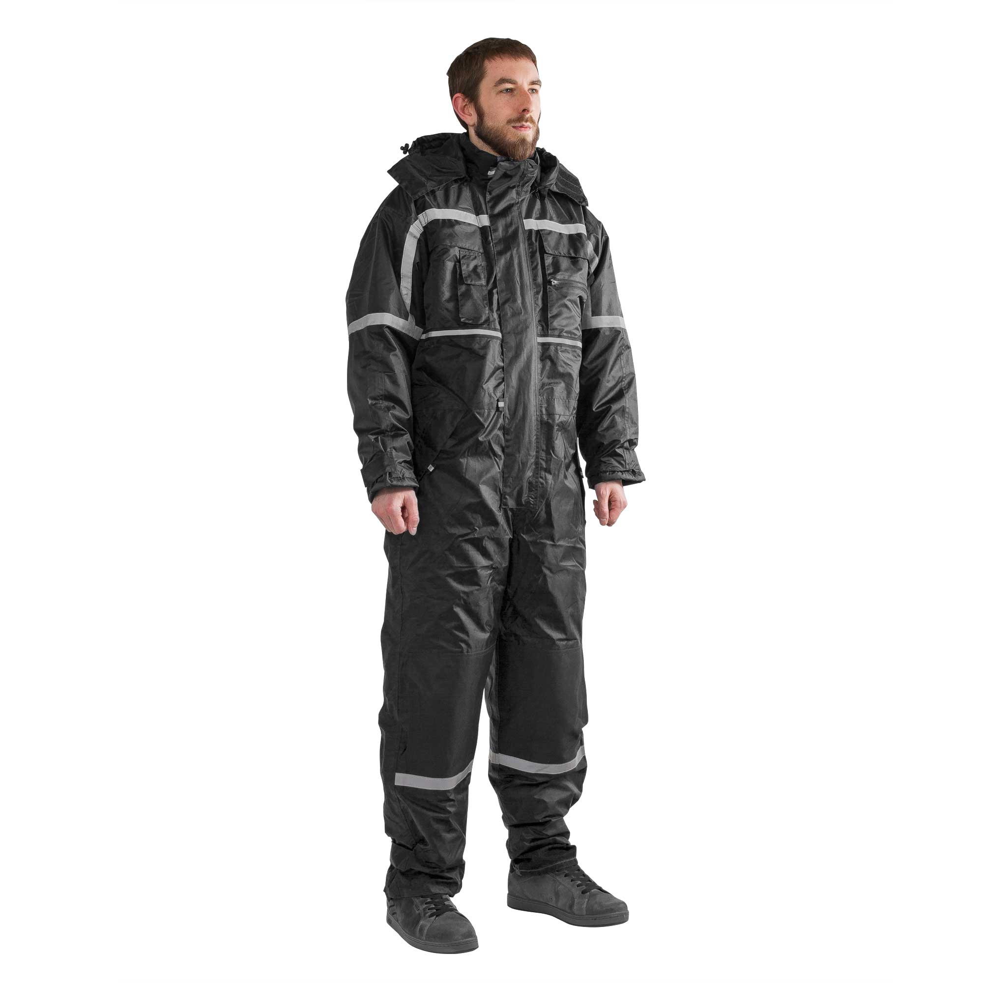Men's Padded Waterproof Rally Rain Suit Overalls Work Motorcycle