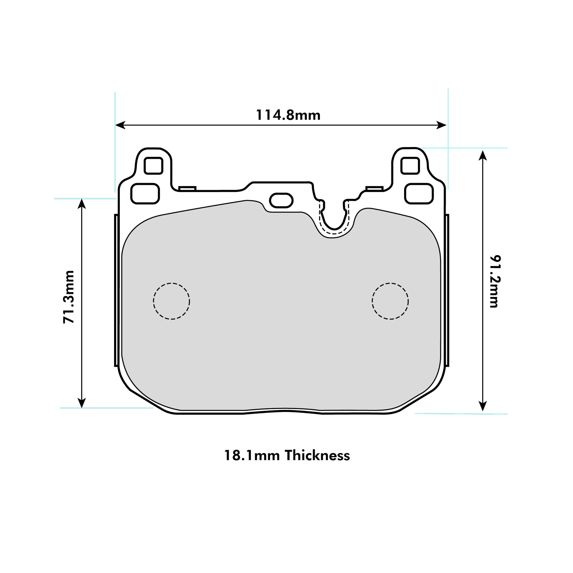 thumbnail image 2 of Ferodo DS2500 Front Performance Brake Pads For BMW – Brembo Calipers Only – FCP4611H 2 of 6