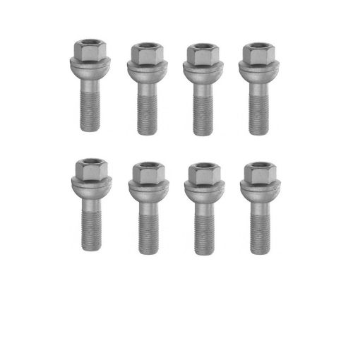 10 Pack Wheel Bolts – M14x1.5, 17mm Head, 60° Seat, 28mm Long – Fits VW/Audi/Seat/Skoda