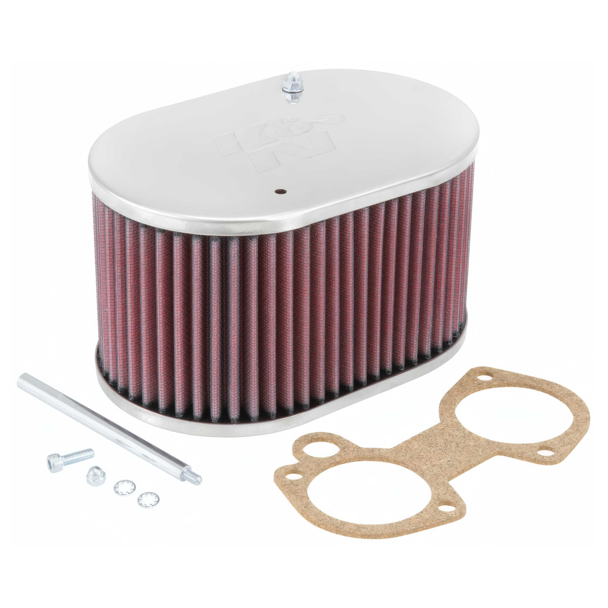 ローバーミニ K&N製 WEBER 40/45 エアフィルター 新品 K&N Bolt On Carburettor Air Filter Weber 40/45/48 DCOE Small Oval