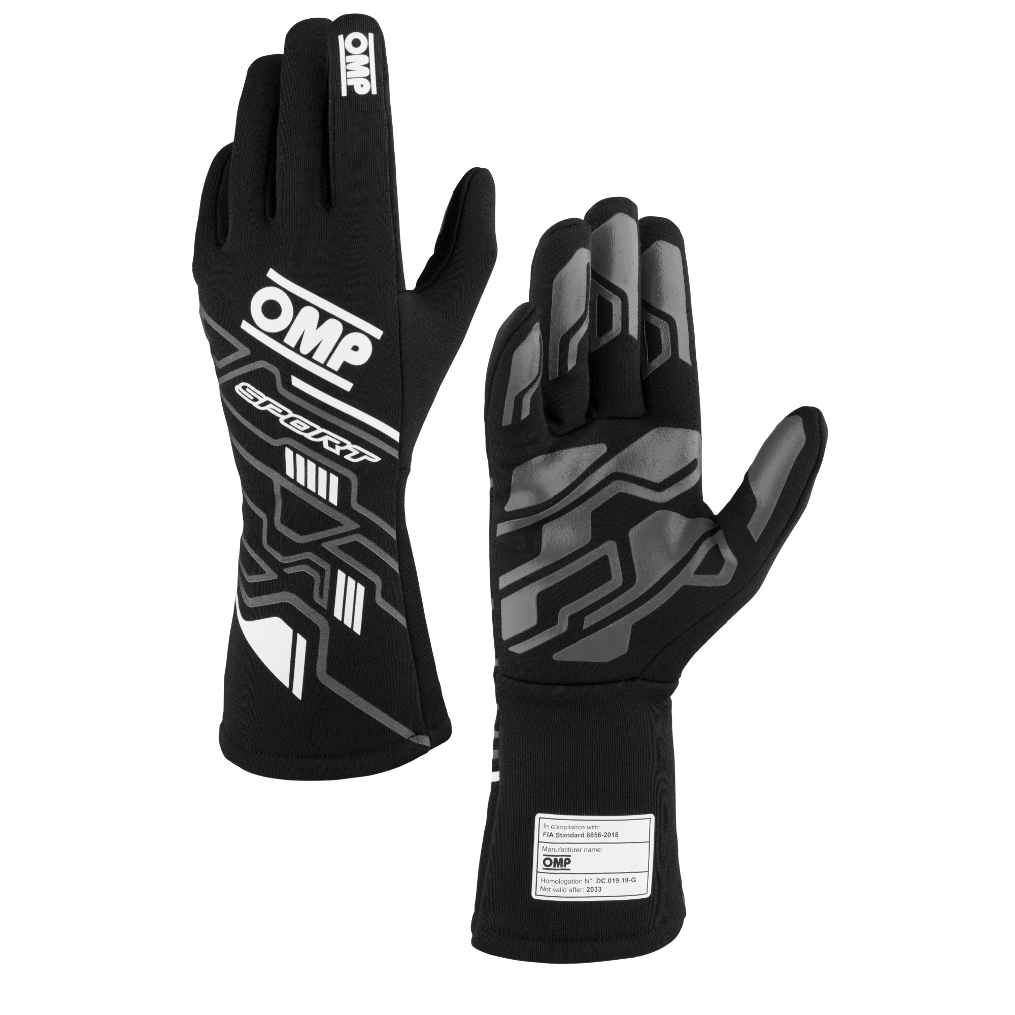 OMP Sport Race Gloves - FIA 8856-2018 Approved, Nomex, Comfort, Grip, Protection - Picture 12 of 24