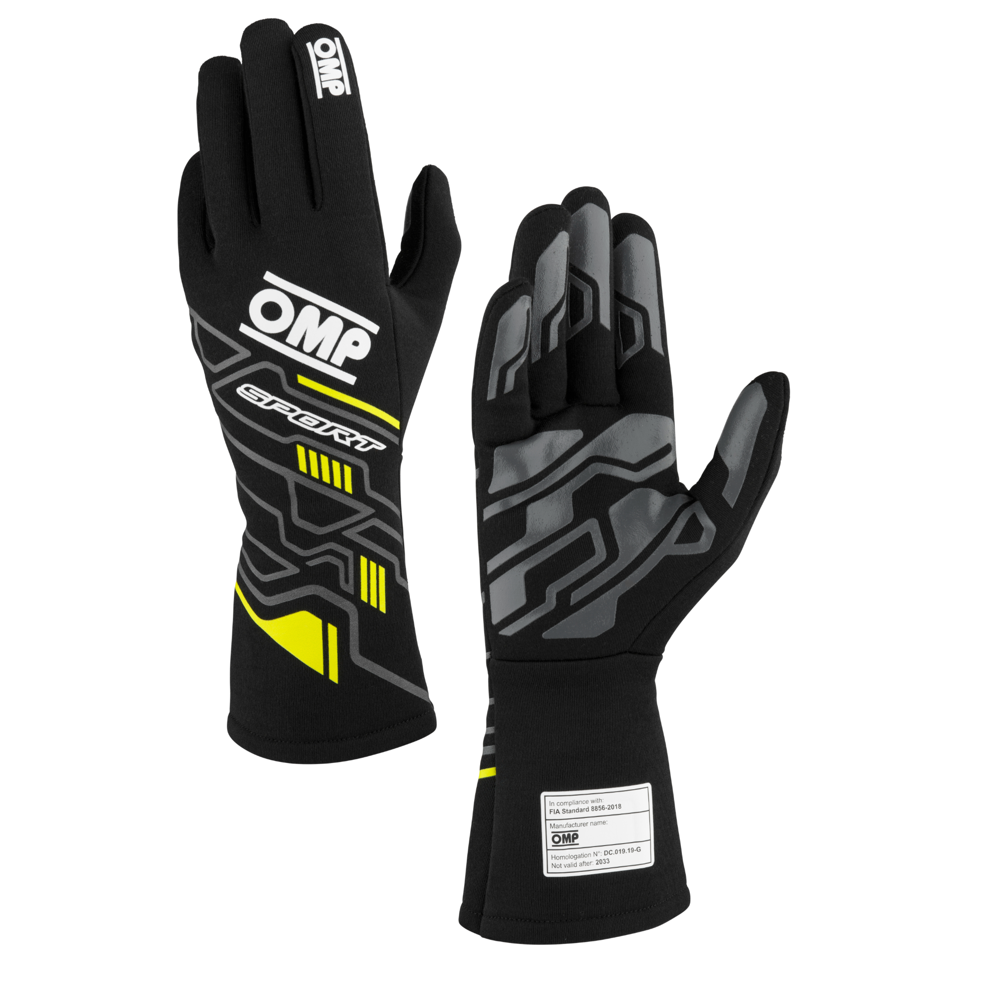OMP Sport Race Gloves - FIA 8856-2018 Approved, Nomex, Comfort, Grip, Protection - Picture 21 of 24