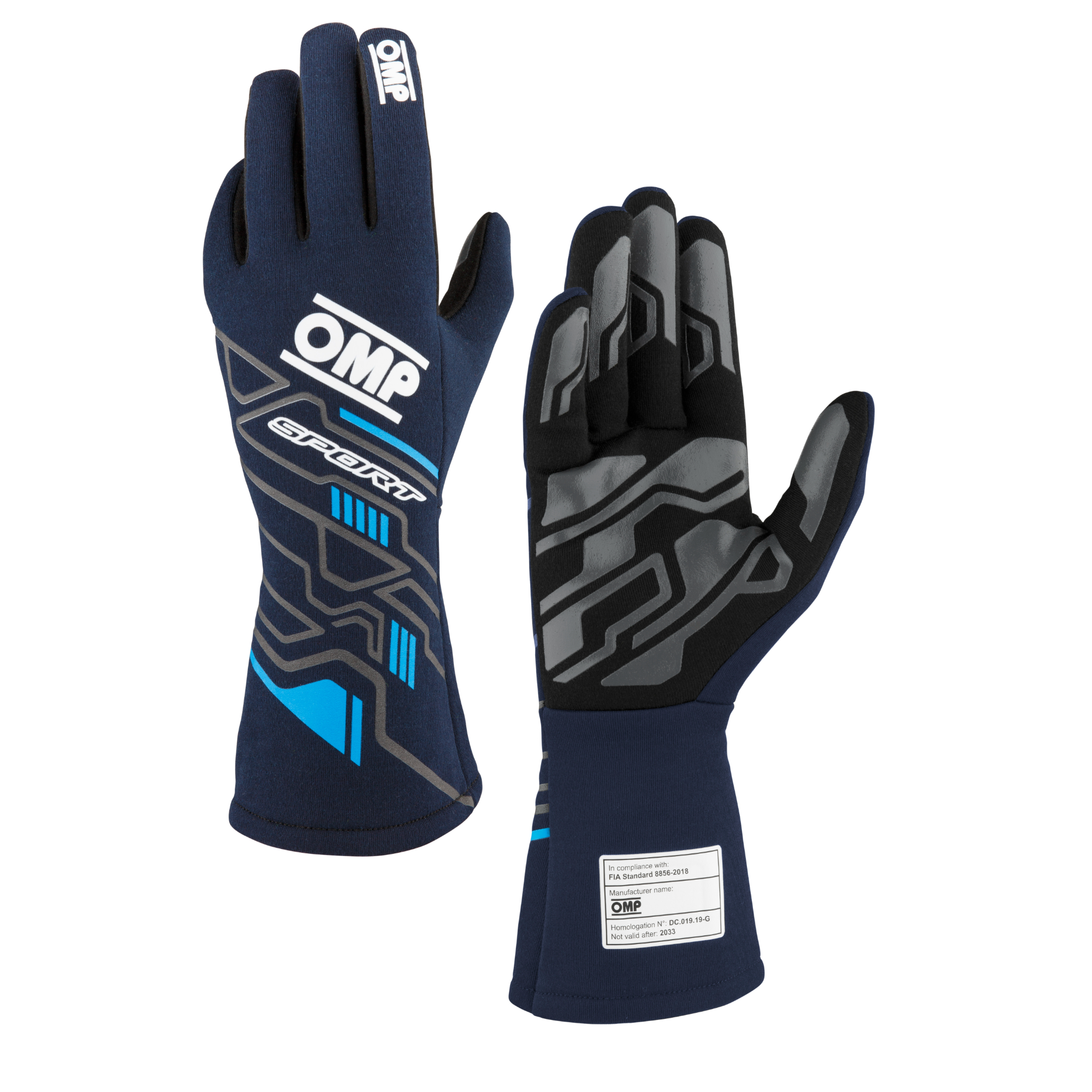 OMP Sport Race Gloves - FIA 8856-2018 Approved, Nomex, Comfort, Grip, Protection - Picture 18 of 24