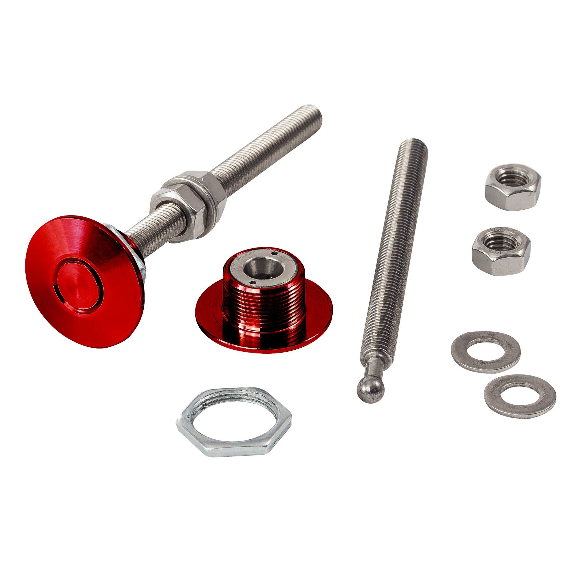 PitKing Products Red Quick Release Push Clip Panel