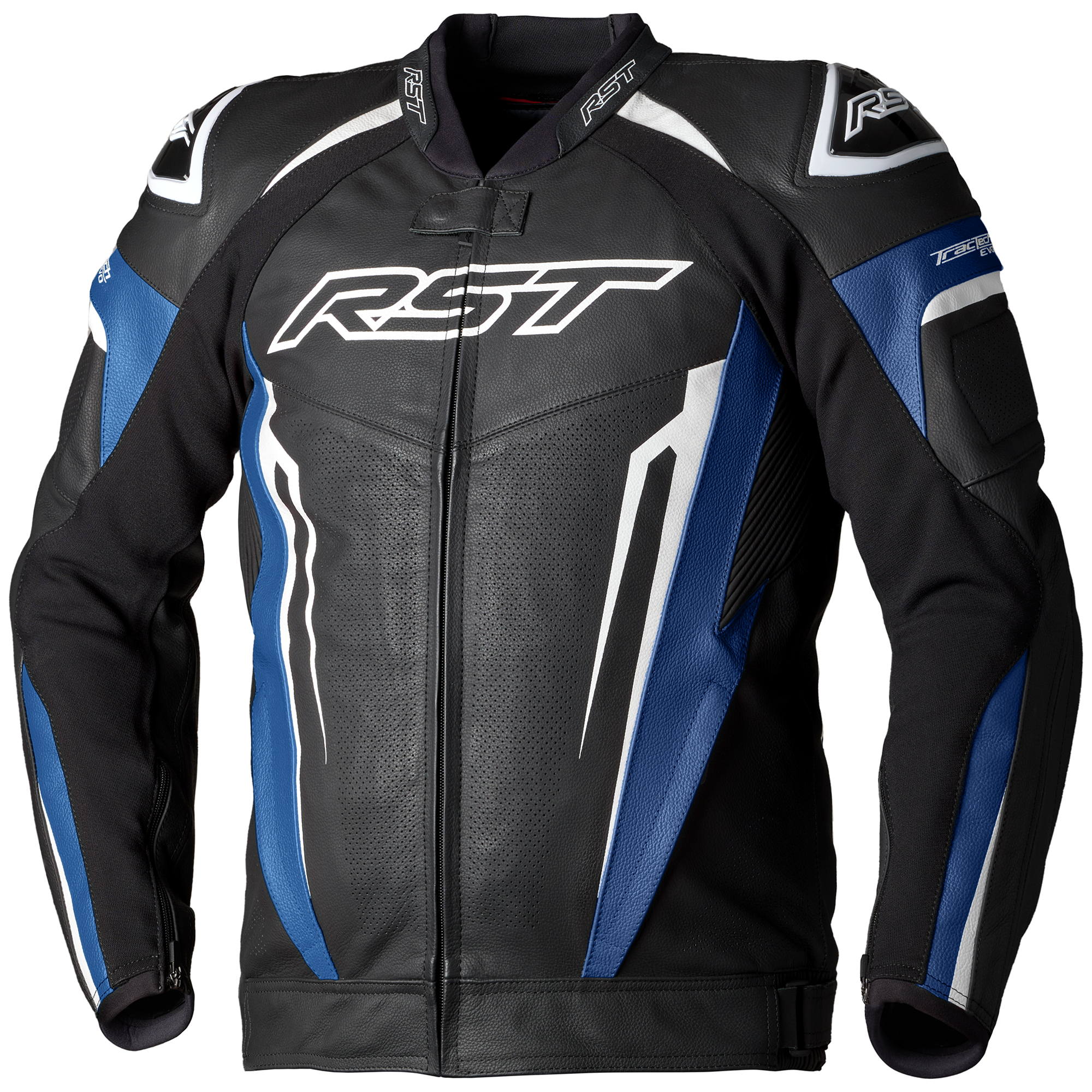 RST Tractech Evo 5 Leather Blue Black White