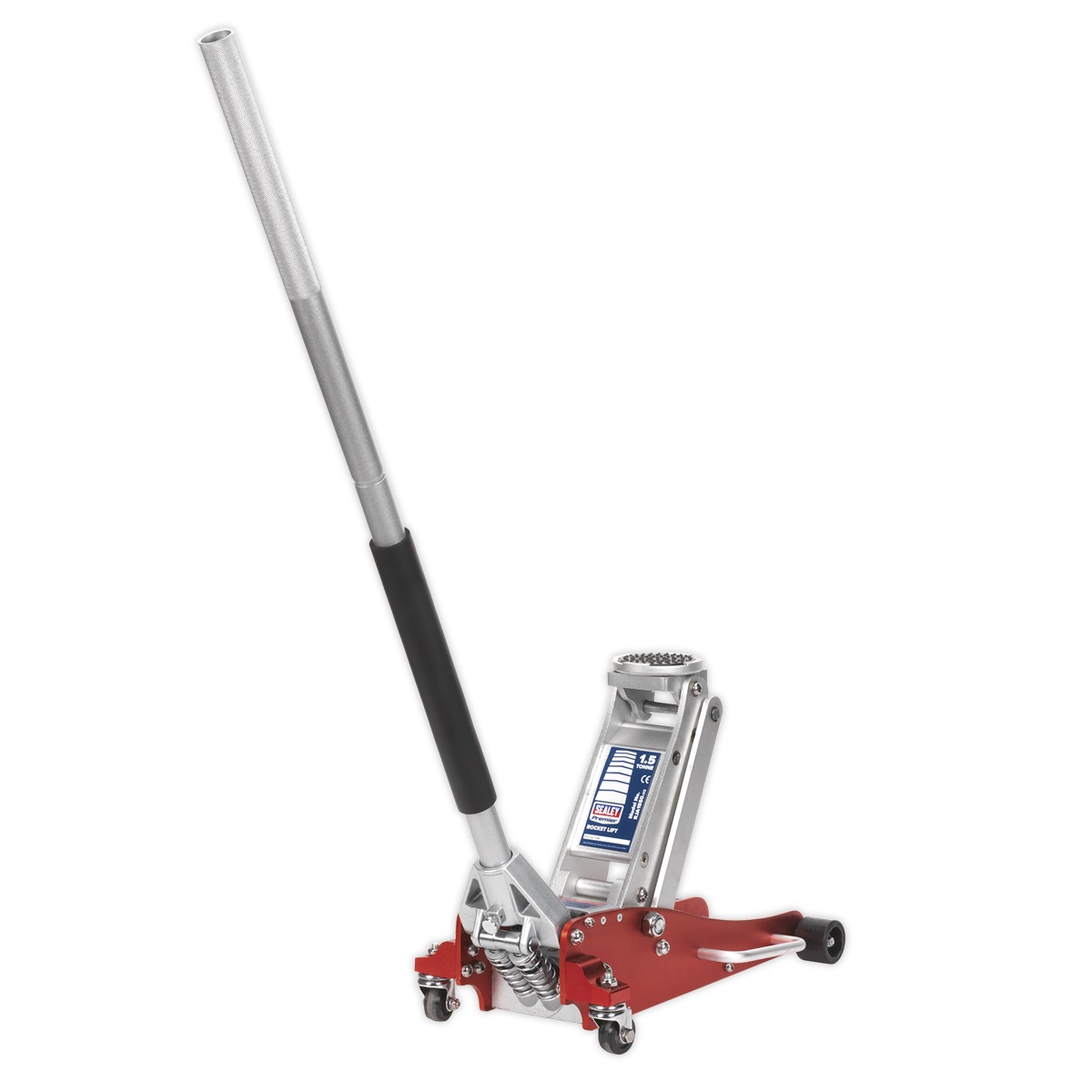 Sealey Trolley Jack 1.5tonne Low Entry Aluminium Rocket Lift RJA1550