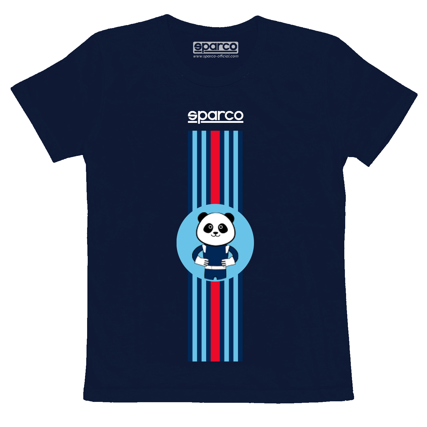 Sparco Youth T-Shirt Stripe Design - Children Leisurewear Motorsport Race - Picture 4 of 5