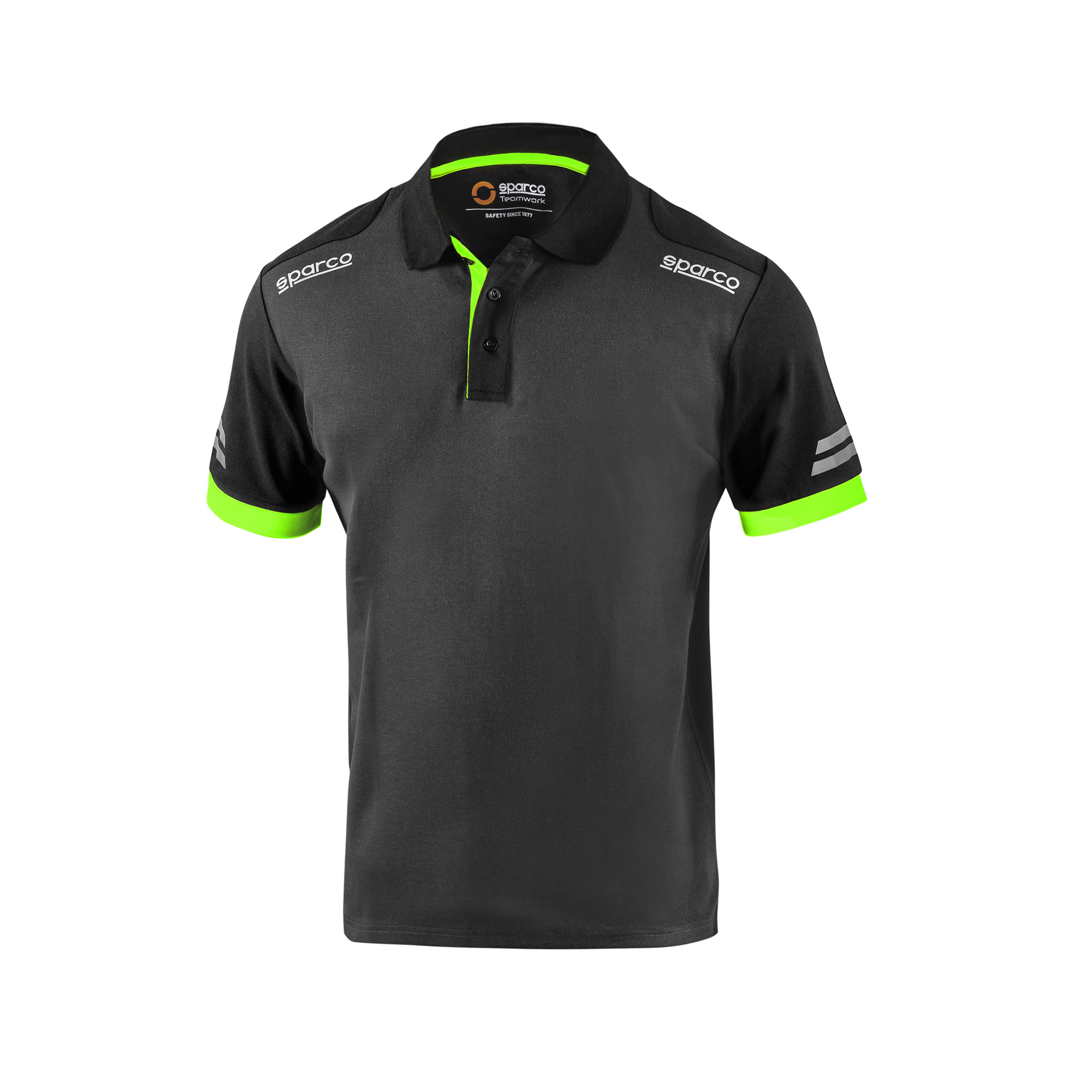 Sparco Tech Workwear Team Poloshirt mit reflektierendem Detail/3 Knöpfe Kragen - Bild 39 von 41