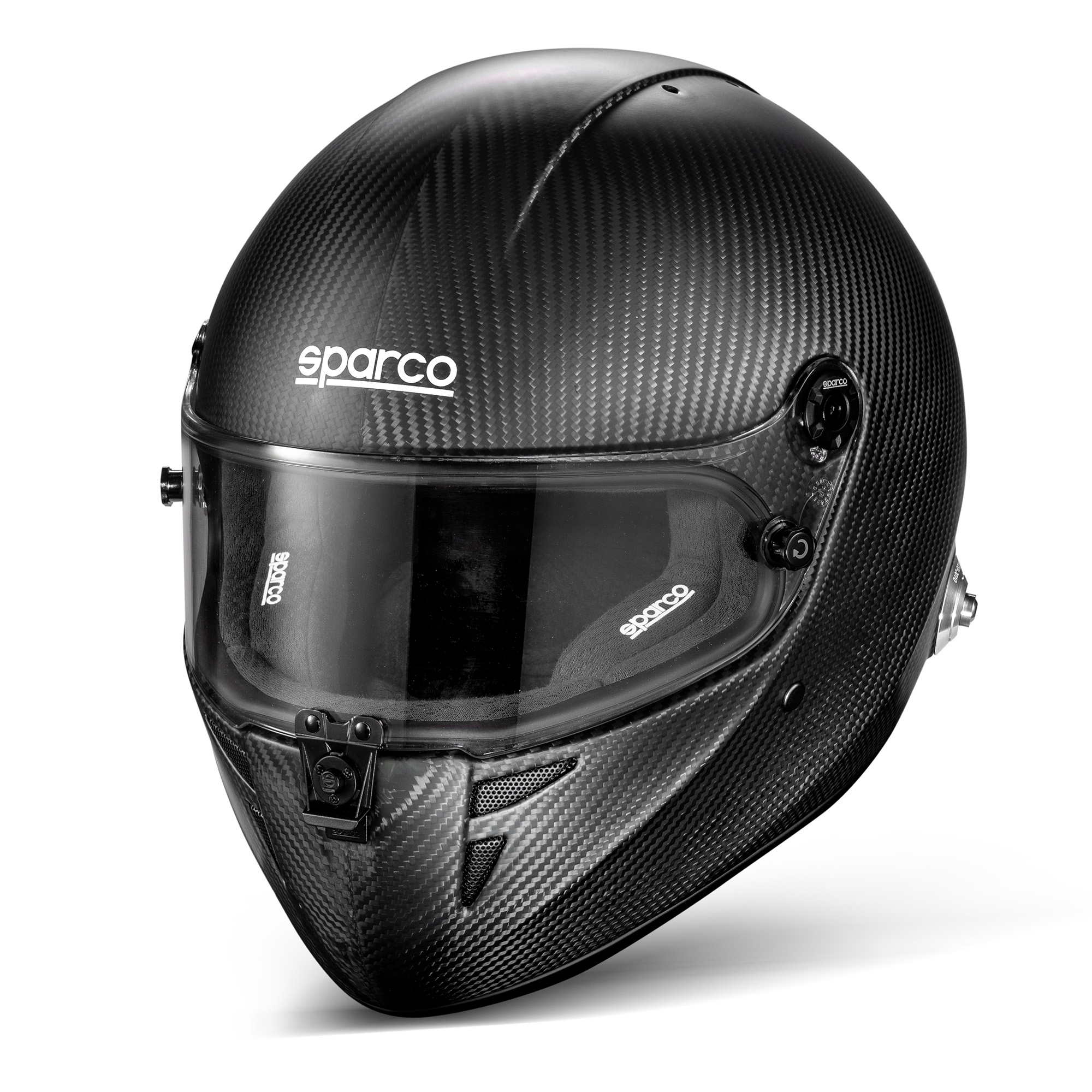 Sparco Stealth RF Carbon Helmet - FIA Approved, FHR Posts, (Motorsport / Race)